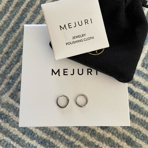 Mejuri Jewelry - Mejuri 14K White Gold Mini Hoop Set